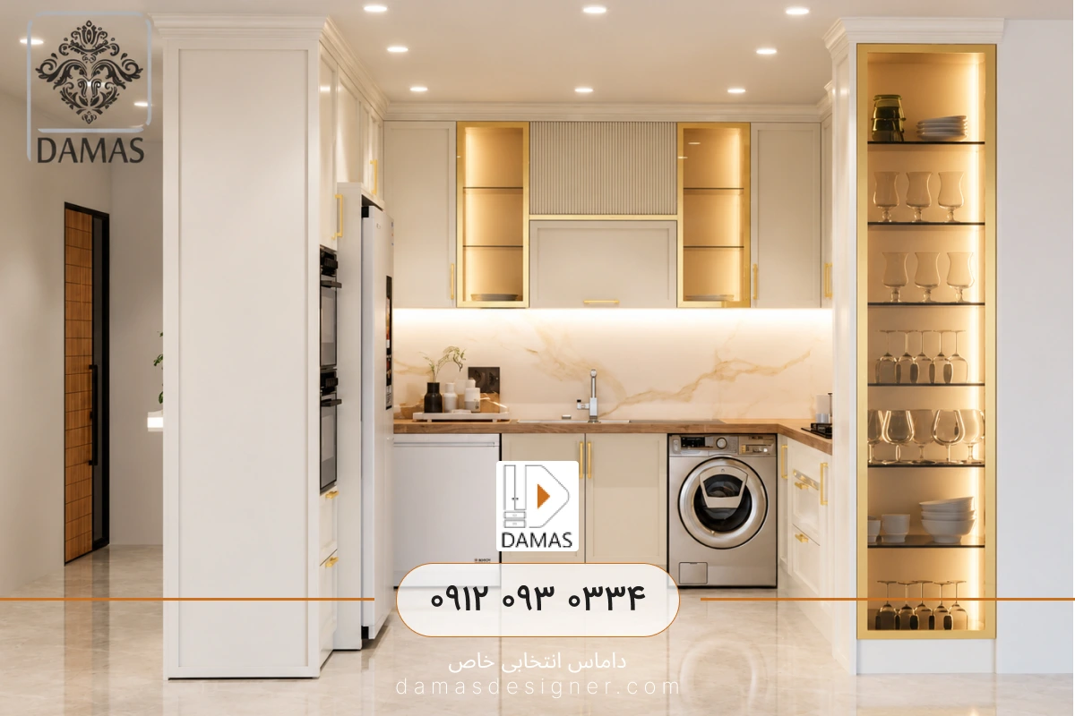 بهترین رنگ کابینت نئوکلاسیک